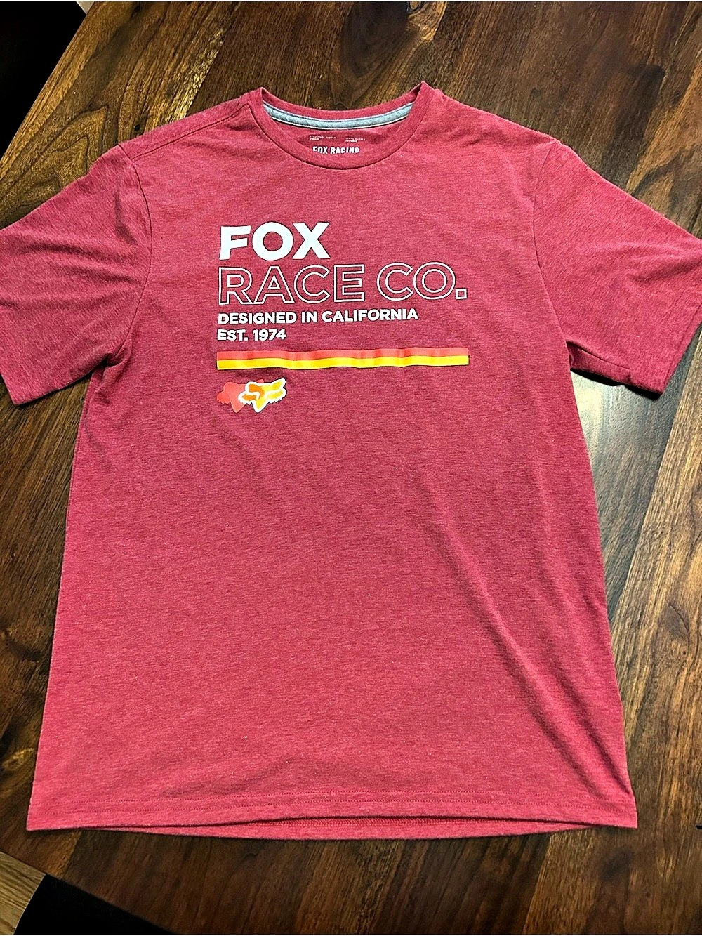 Fox Racing T-Shirt Short Sleeve Red Size Medium
